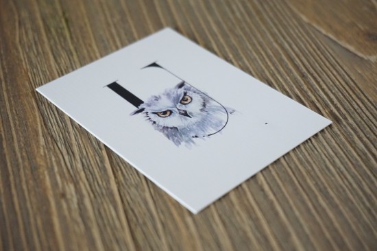 letterkaart U marielleillustratie