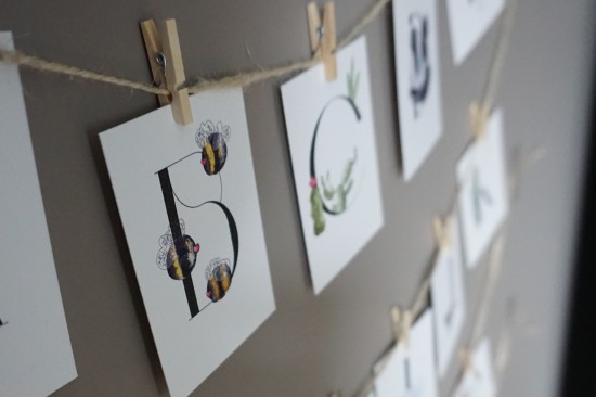 letterkaart U marielleillustratie