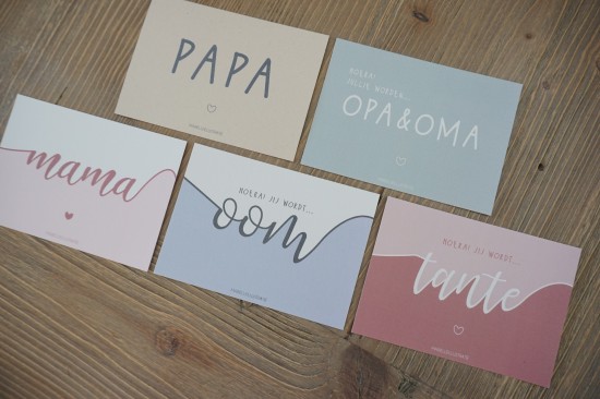 Hoera! jullie worden opa en oma wenskaartMi159