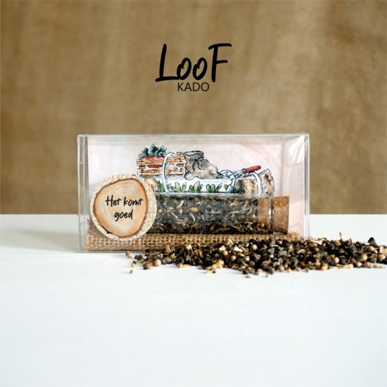 Loofkado reageerbuis bloemenzaad 01