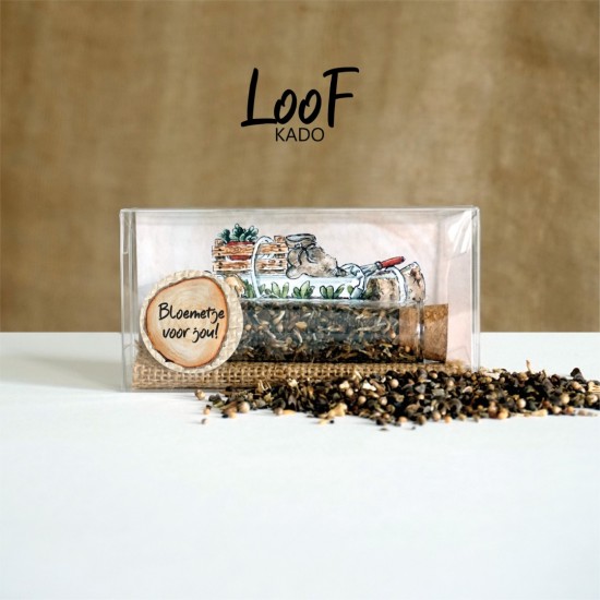 Loofkado reageerbuis bloemenzaad 07