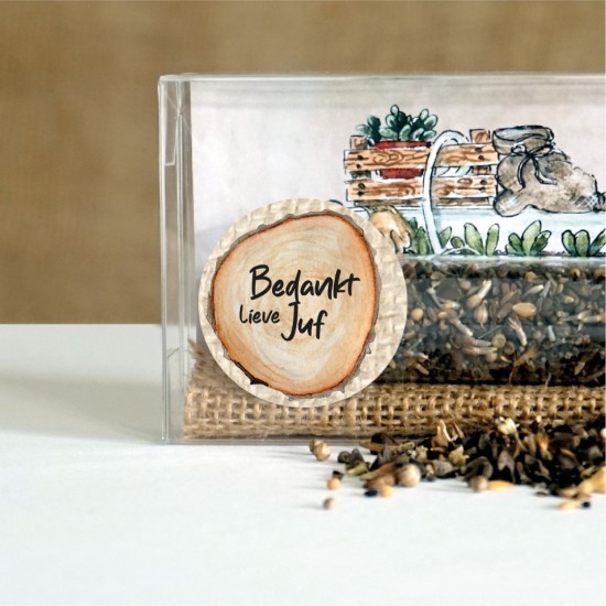 Loofkado reageerbuis bloemenzaad 10