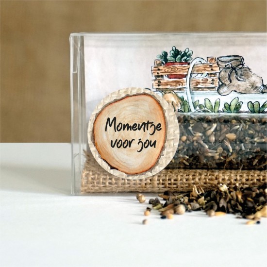 Loofkado reageerbuis bloemenzaad 11