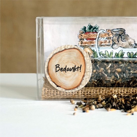 Loofkado reageerbuis bloemenzaad 12