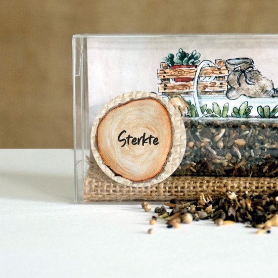 Loofkado reageerbuis bloemenzaad 20