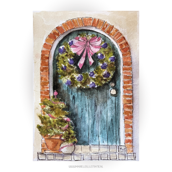 Mi250 kerstdeur   marielleillustratie 03