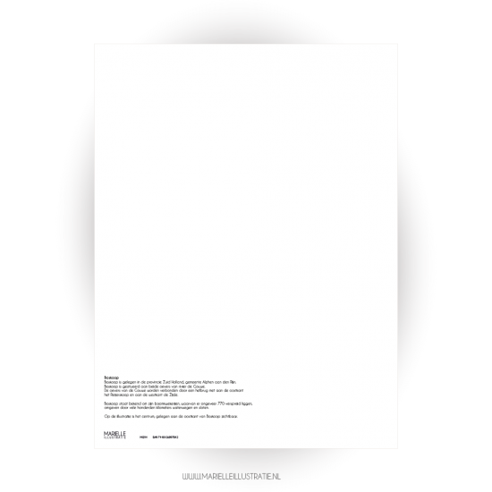 Mi294 boskoop dorp   poster 300x400   marielleillustratie 04