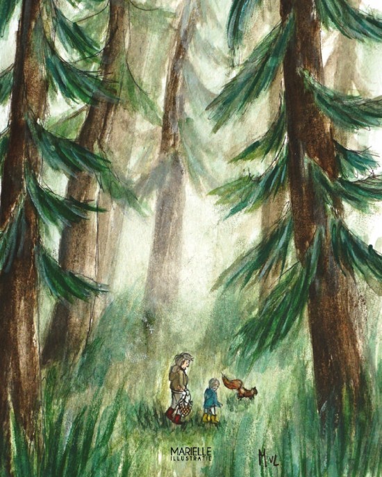 Mi298 in het bos   marielleillustratie 06