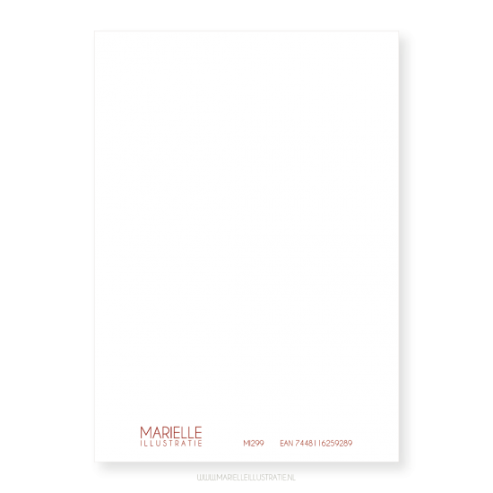 Mi299 pensioen vrouw   kaart 10x15   marielleillustratie 04