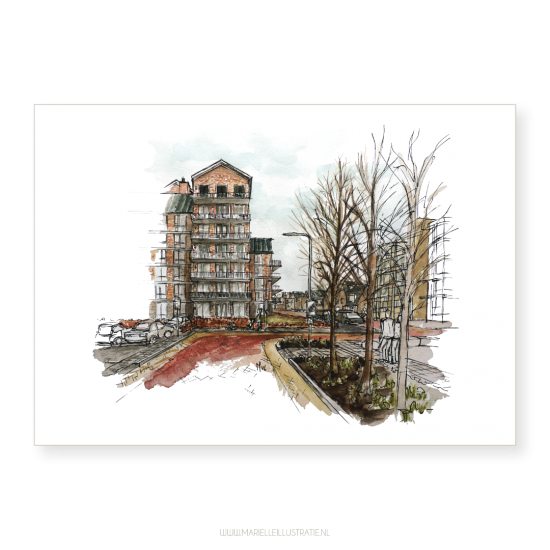 Mi318 boskoop parklaan   kaart 100x150   marielleillustratie 07