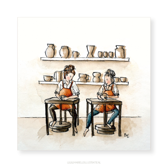 Mi334 pottenbakken   kaart 125x125    marielleillustratie 03