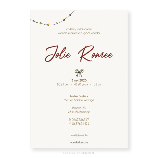 Mi341 geboortekaart meisje ballon   marielleillustratie 05