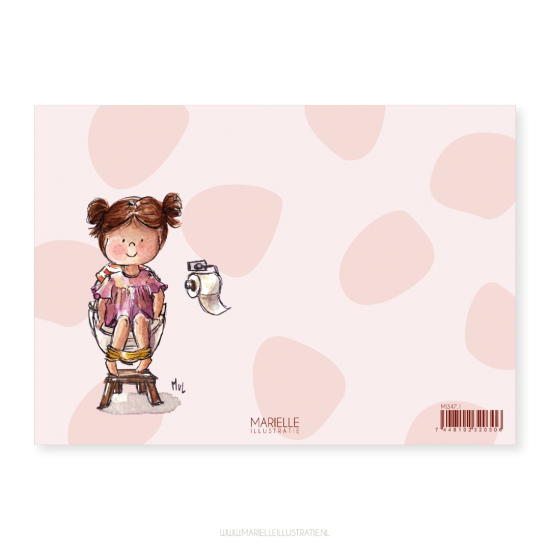 Mi347 plaskaart meisje diploma   marielleillustratie 04