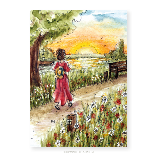 Mi363 wandeling zonsopkomst   marielleillustratie 03