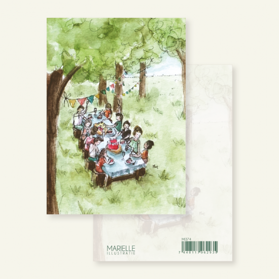 Mi374 vriendengroep aan tafel   marielleillustratie 06