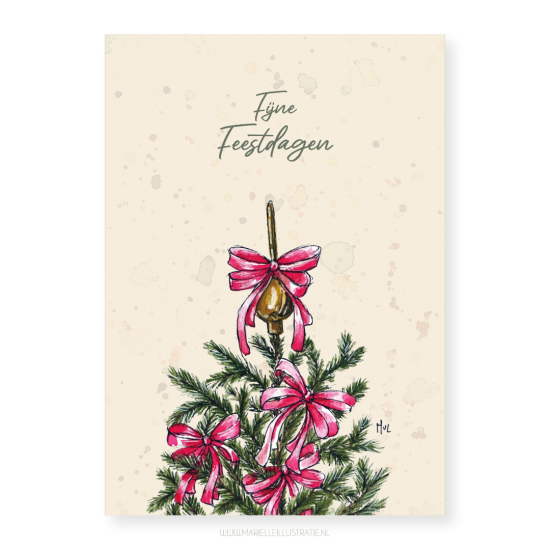 Mi507 kerstboom met strikken   marielleillustratie 03