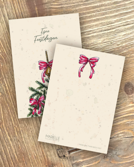 Mi507 kerstboom met strikken   marielleillustratie 13