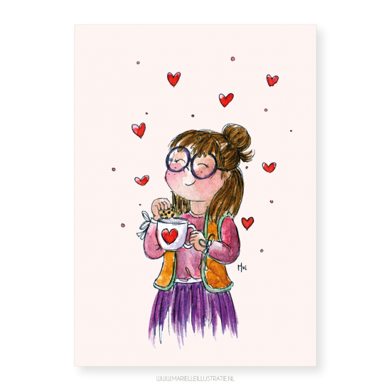 Mi518 koekje met thee hartjes   marielleillustratie 03