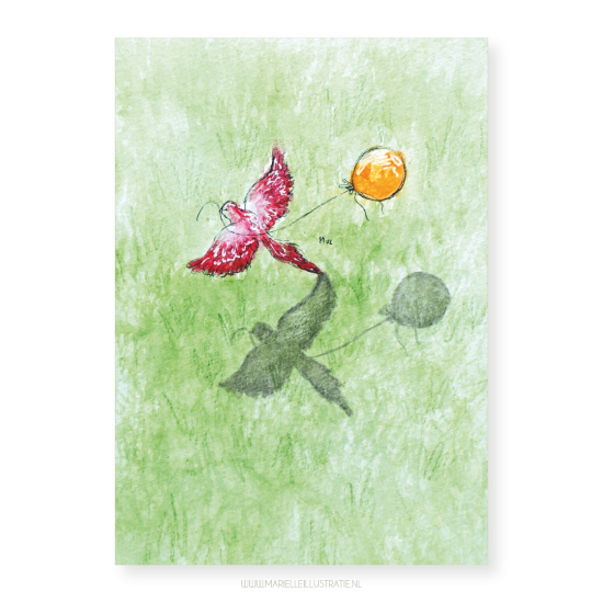 Mi543 papegaai met ballon   marielleillustratie 03
